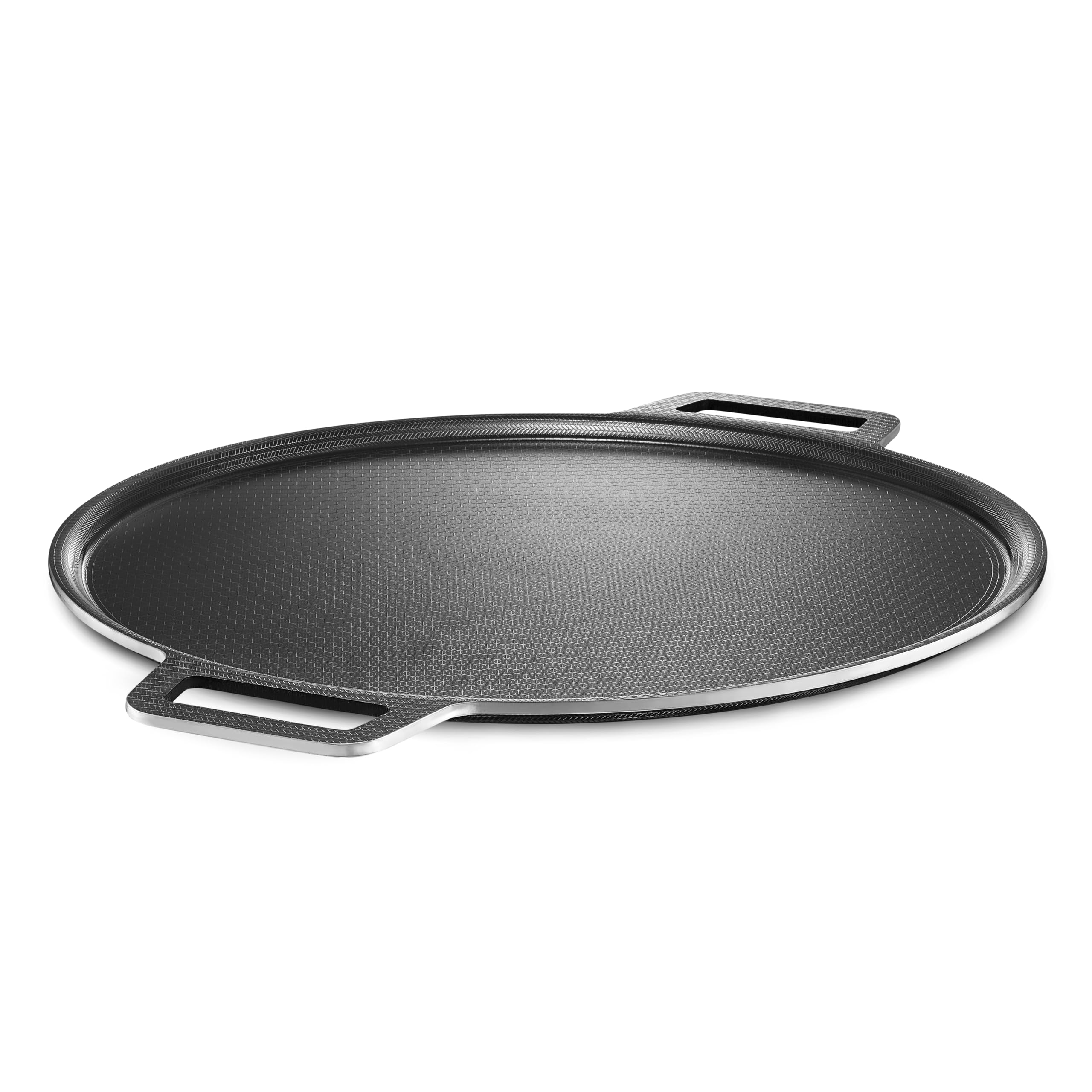 HexClad Hybrid Nonstick Pizza Steel for Pizzas and Flatbreads Up to 14", Dishwasher-Friendly, BBQ and Oven-Safe Up to 900°F
