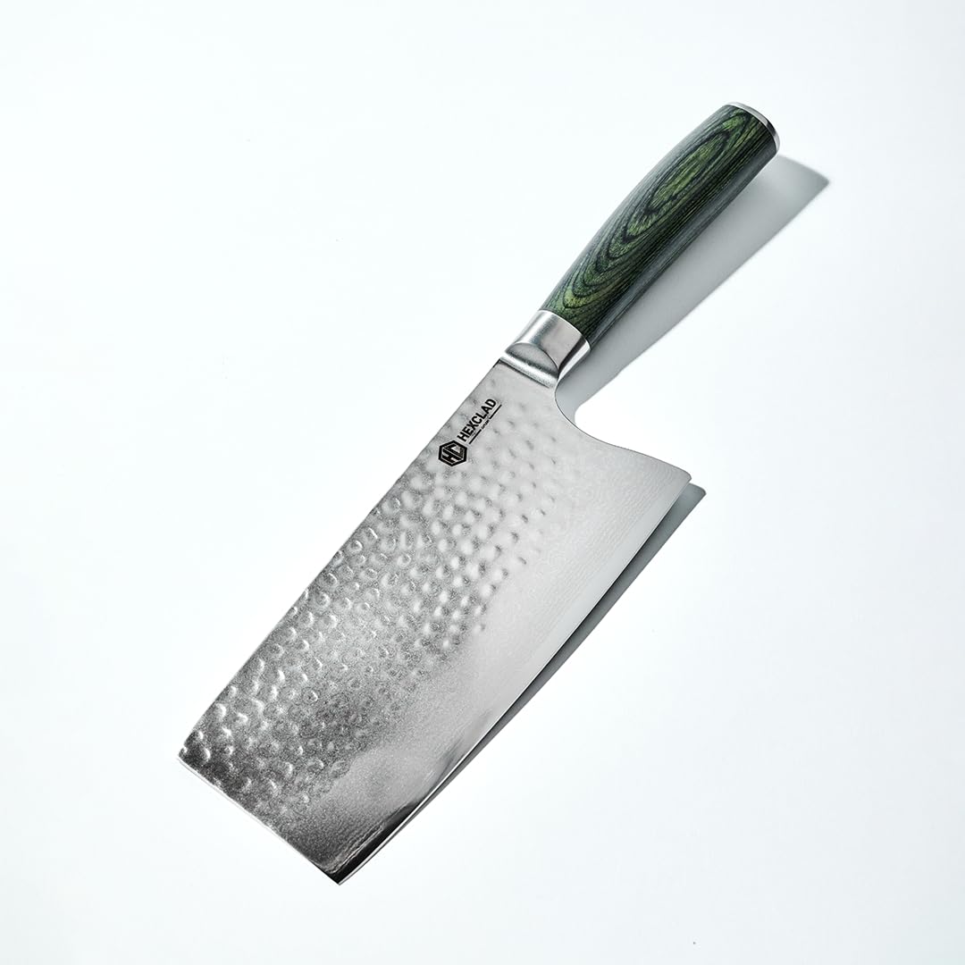 HexClad Utility Knife, 5-Inch Japanese Damascus Stainless Steel Blade, Pakkawood Handle