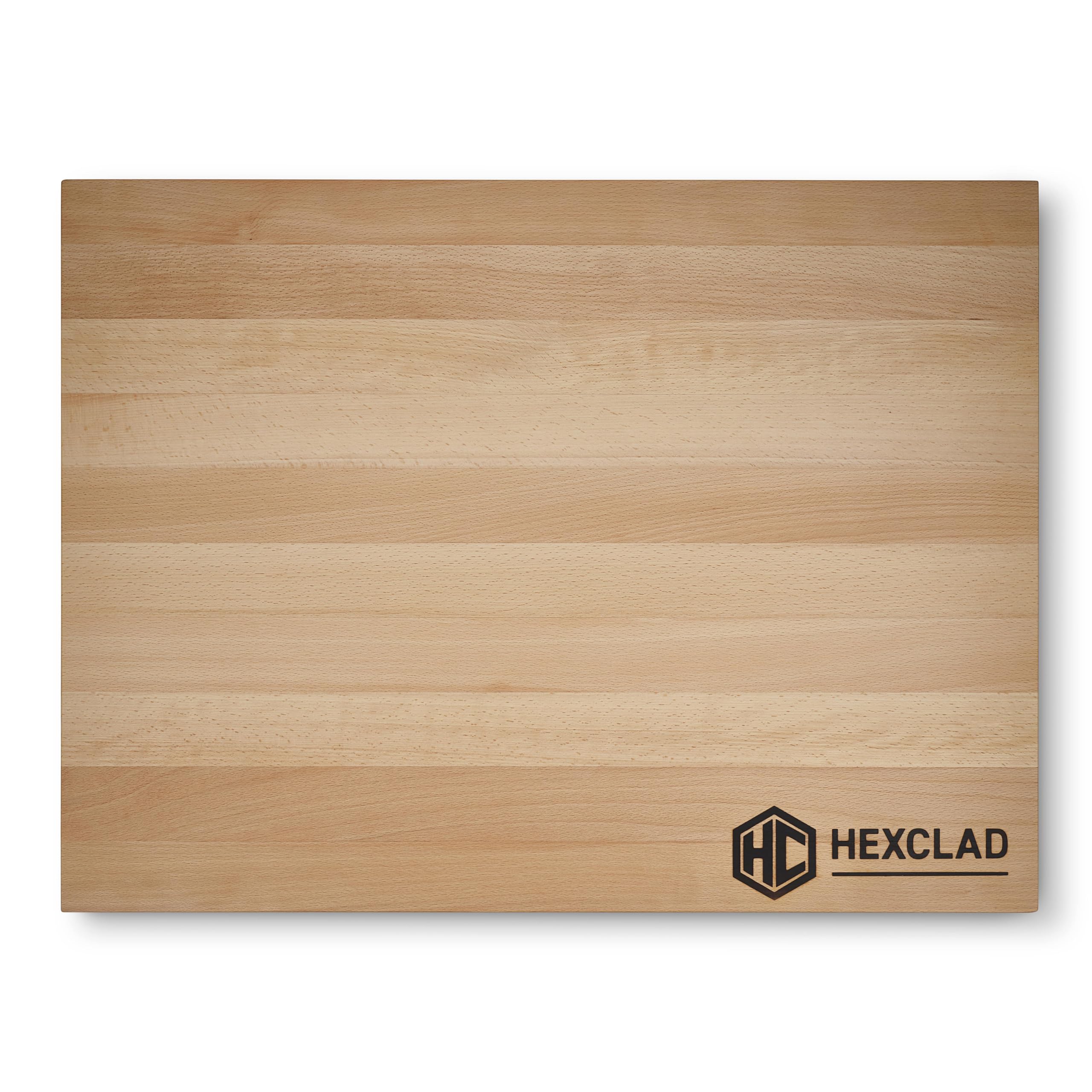HexClad Extra Large Beechwood Cutting Board, Reversible, Hardwood, Great For Chopping, Cutting, or Serving Charcuterie, 24 x 18 Inches