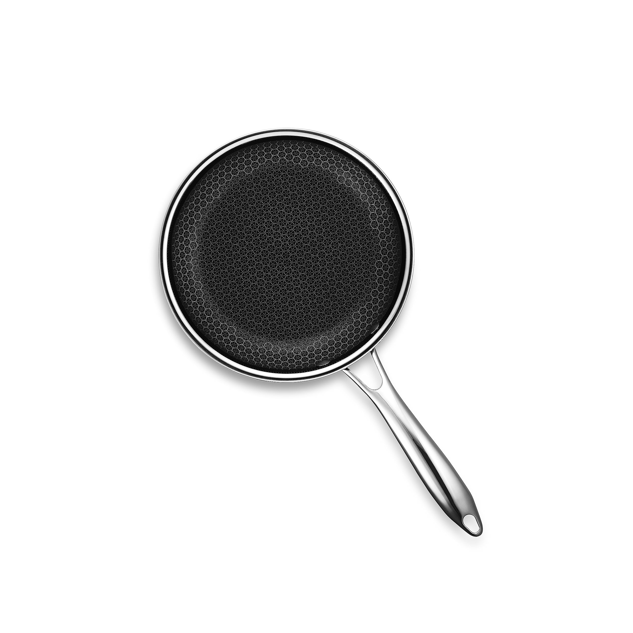 HexClad Hybrid Nonstick 8-Inch Frying Pan, Stay-Cool Handle, Dishwasher-Friendly, Oven-Safe Up to 900°F, Induction-Ready, Compatible with All Cooktops